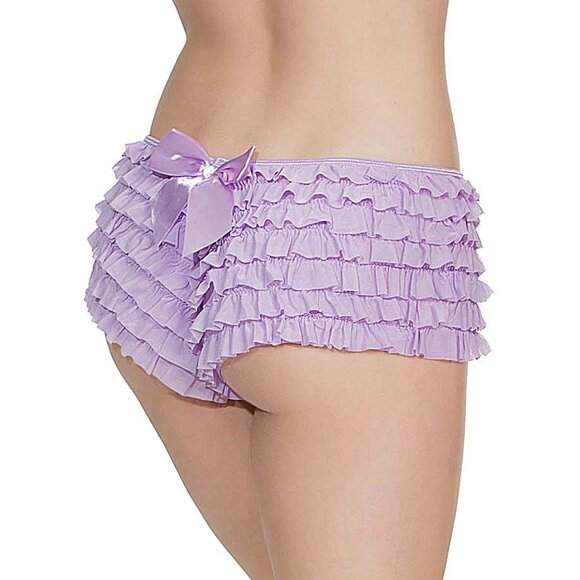 Ruffle Booty Shorts Womens OSXL with Back Bow Panty Many Colors - Picture 10 of 11